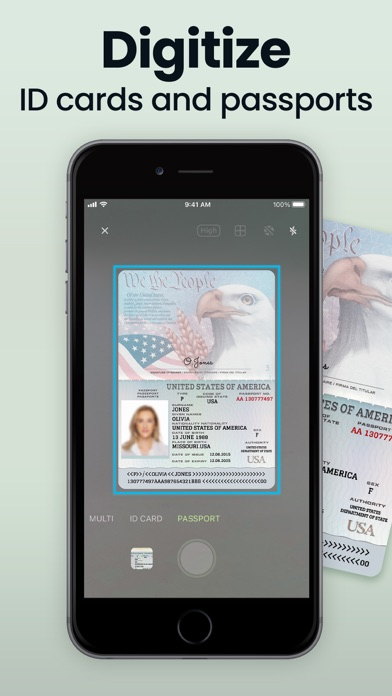 Screenshot illustrating: Digitize Passports and ID Cards